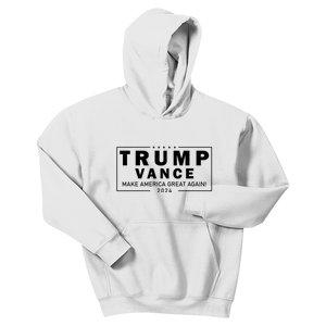 Trump Vance 2024 Make America Great Again Maga Blackout Logo Kids Hoodie