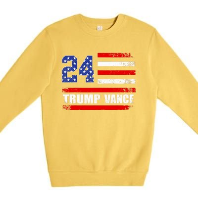 Trump Vance 24 Vintage 2024 Premium Crewneck Sweatshirt