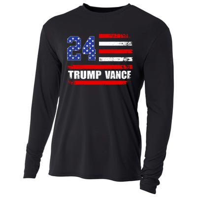 Trump Vance 24 Vintage 2024 Cooling Performance Long Sleeve Crew