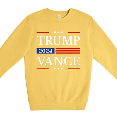 Trump Vance 2024 Donald Trump 2024 President Jd Vance J.D. Premium Crewneck Sweatshirt