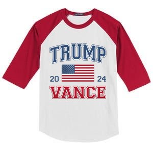 Trump Vance 2024 Donald Trump 2024 President Jd Vance J.D Kids Colorblock Raglan Jersey