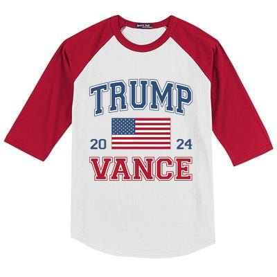 Trump Vance 2024 Donald Trump 2024 President Jd Vance J.D Kids Colorblock Raglan Jersey