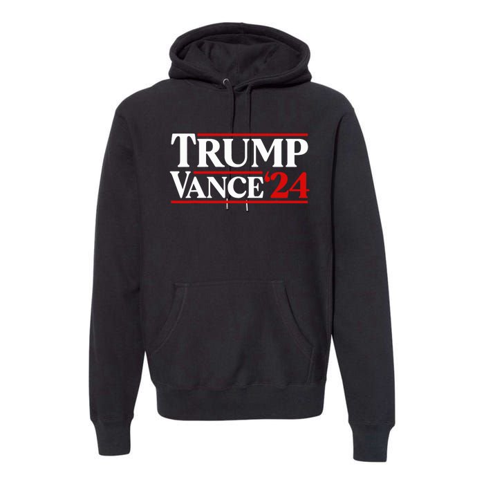 Trump Vance 2024 Donald Trump J.D. Vance For President Premium Hoodie