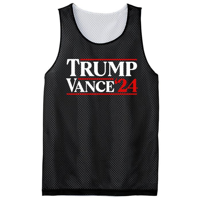 Trump Vance 2024 Donald Trump J.D. Vance For President Mesh Reversible Basketball Jersey Tank