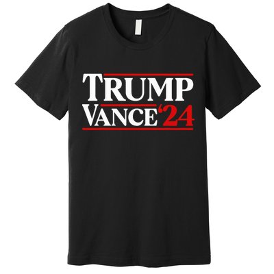 Trump Vance 2024 Donald Trump J.D. Vance For President Premium T-Shirt