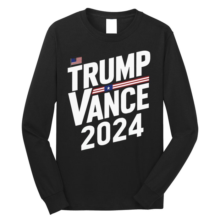 Trump Vance 2024 Donald Trump J.D. Vance For President Long Sleeve Shirt