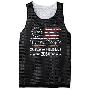 Trump Vance 2024 Donald Trump Jd Vance Outlaw Hillbilly Mesh Reversible Basketball Jersey Tank