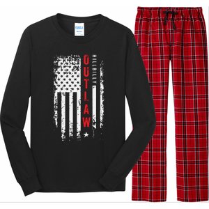 Trump Vance 2024 Donald Trump Jd Vance Outlaw Hillbilly Long Sleeve Pajama Set