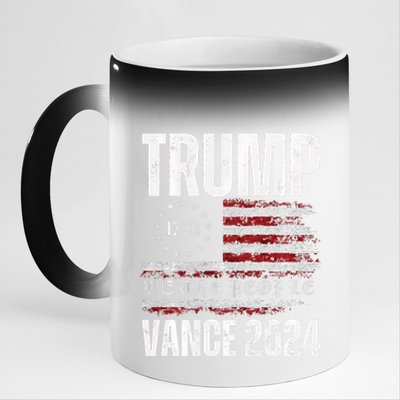 Trump Vance 2024 President Trump Supporter Re Election 11oz Black Color Changing Mug