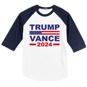 Trump Vance 2024 Donald Trump J.D. Vance For President Baseball Sleeve Shirt