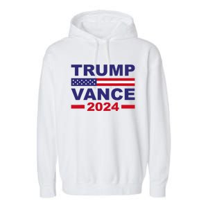 Trump Vance 2024 Donald Trump J.D. Vance For President Garment-Dyed Fleece Hoodie