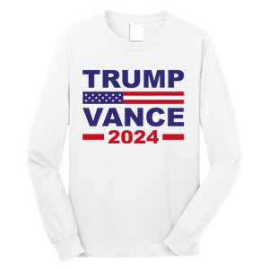 Trump Vance 2024 Donald Trump J.D. Vance For President Long Sleeve Shirt