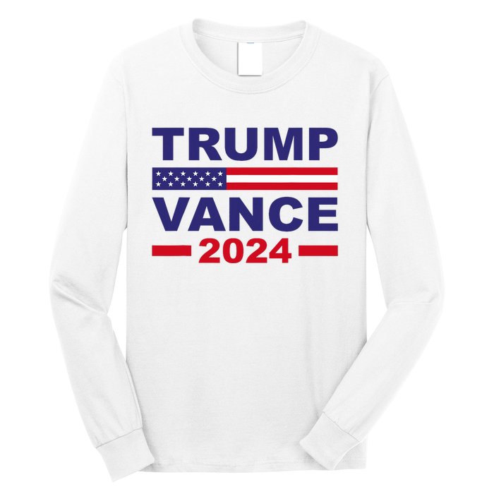 Trump Vance 2024 Donald Trump J.D. Vance For President Long Sleeve Shirt