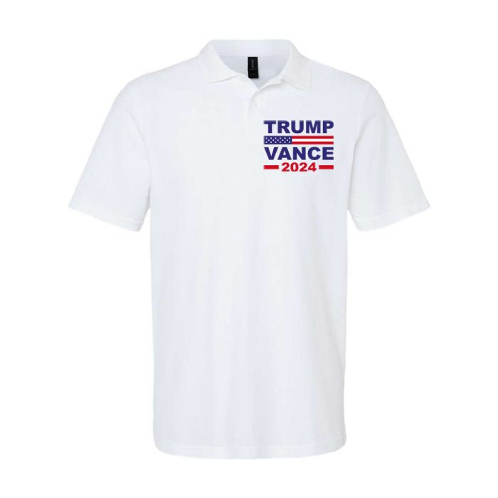 Trump Vance 2024 Donald Trump J.D. Vance For President Softstyle Adult Sport Polo