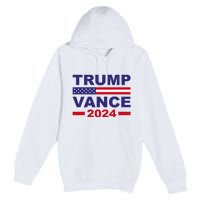 Trump Vance 2024 Donald Trump J.D. Vance For President Premium Pullover Hoodie