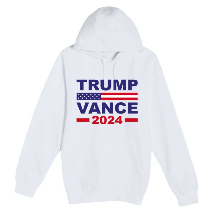 Trump Vance 2024 Donald Trump J.D. Vance For President Premium Pullover Hoodie