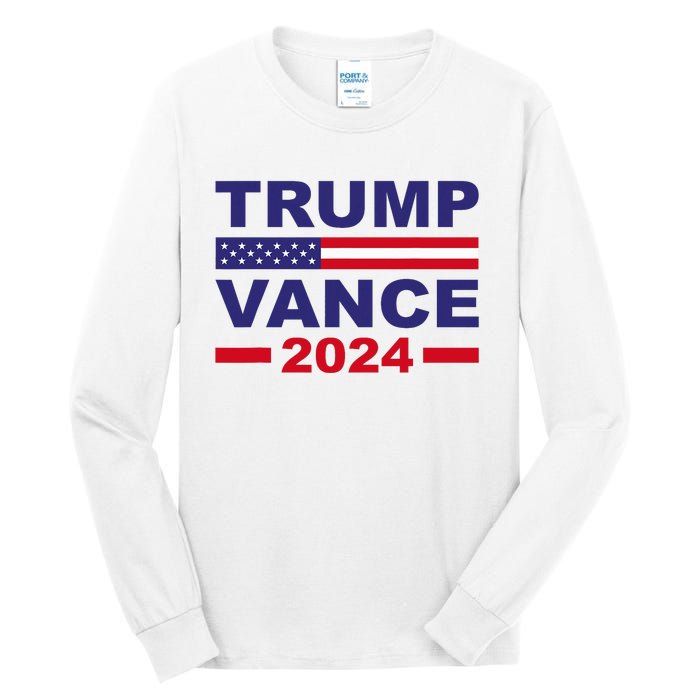 Trump Vance 2024 Donald Trump J.D. Vance For President Tall Long Sleeve T-Shirt