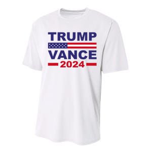 Trump Vance 2024 Donald Trump J.D. Vance For President Performance Sprint T-Shirt