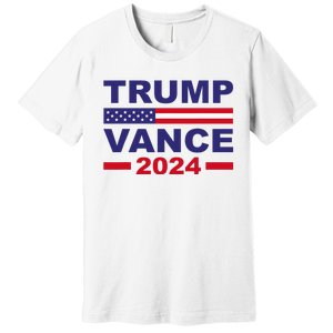 Trump Vance 2024 Donald Trump J.D. Vance For President Premium T-Shirt