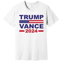 Trump Vance 2024 Donald Trump J.D. Vance For President Premium T-Shirt