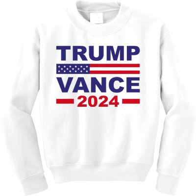 Trump Vance 2024 Donald Trump J.D. Vance For President Kids Sweatshirt