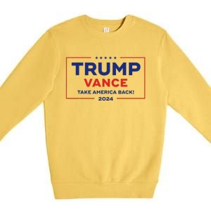 Trump Vance 2024 Vice President Vp Trump 2024 Election Premium Crewneck Sweatshirt