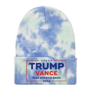 Trump Vance 2024 Vice President Vp Trump 2024 Election Tie Dye 12in Knit Beanie