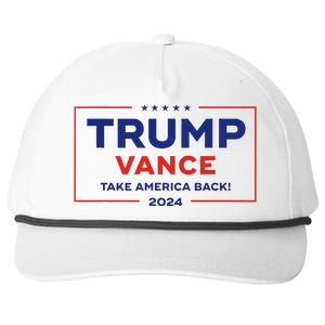 Trump Vance 2024 Vice President Vp Trump 2024 Election Snapback Five-Panel Rope Hat