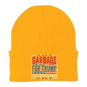 Trump Vance 2024 Proud To Be Garbage Presidential Election Knit Cap Winter Beanie