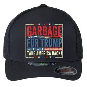 Trump Vance 2024 Proud To Be Garbage Presidential Election Flexfit Unipanel Trucker Cap