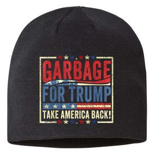 Trump Vance 2024 Proud To Be Garbage Presidential Election Sustainable Beanie