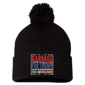 Trump Vance 2024 Proud To Be Garbage Presidential Election Pom Pom 12in Knit Beanie