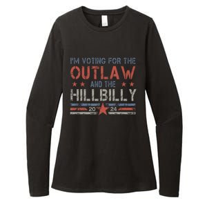 Trump Vance 2024 Donald Trump J.D. Vance Outlaw Hillbilly Womens CVC Long Sleeve Shirt