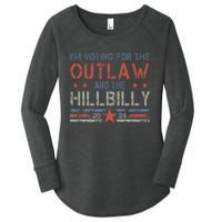 Trump Vance 2024 Donald Trump J.D. Vance Outlaw Hillbilly Women's Perfect Tri Tunic Long Sleeve Shirt