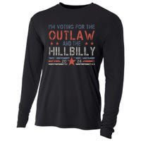 Trump Vance 2024 Donald Trump J.D. Vance Outlaw Hillbilly Cooling Performance Long Sleeve Crew