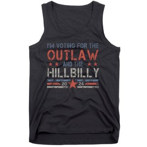 Trump Vance 2024 Donald Trump J.D. Vance Outlaw Hillbilly Tank Top