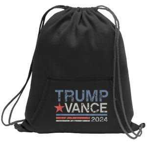 Trump Vance 2024 Retro Stripe Trump Jd Vance Sweatshirt Cinch Pack Bag