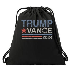 Trump Vance 2024 Retro Stripe Trump Jd Vance Drawstring Bag