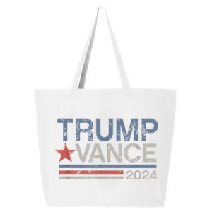 Trump Vance 2024 Retro Stripe Trump Jd Vance 25L Jumbo Tote