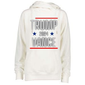 Trump Vance 2024 Presidential Race Womens Funnel Neck Pullover Hood