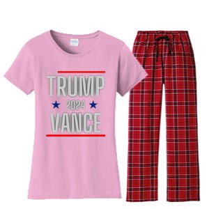 Trump Vance 2024 Presidential Race Women's Flannel Pajama Set