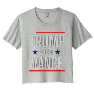 Trump Vance 2024 Presidential Race Women's Crop Top Tee