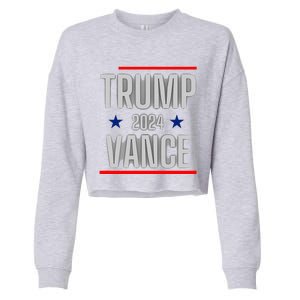 Trump Vance 2024 Presidential Race Cropped Pullover Crew