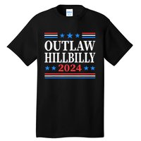 Trump Vance 2024 Outlaw Hillbilly Us Flag Vintage Tall T-Shirt