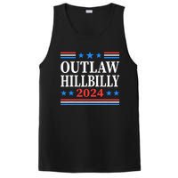 Trump Vance 2024 Outlaw Hillbilly Us Flag Vintage PosiCharge Competitor Tank