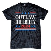 Trump Vance 2024 Outlaw Hillbilly Us Flag Vintage Tie-Dye T-Shirt