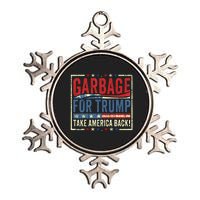 Trump Vance 2024 Proud To Be Garbage Presidential Election Metallic Star Ornament