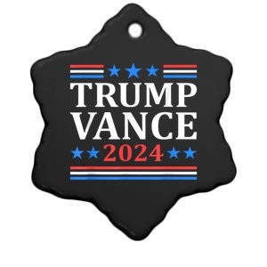 Trump Vance 2024 For President Vp Usa Election Patriotic Ceramic Star Ornament