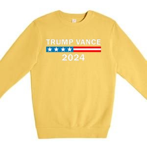 Trump Vance 2024 Donald Trump J.D. Vance For President Premium Crewneck Sweatshirt