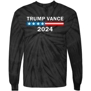 Trump Vance 2024 Donald Trump J.D. Vance For President Tie-Dye Long Sleeve Shirt